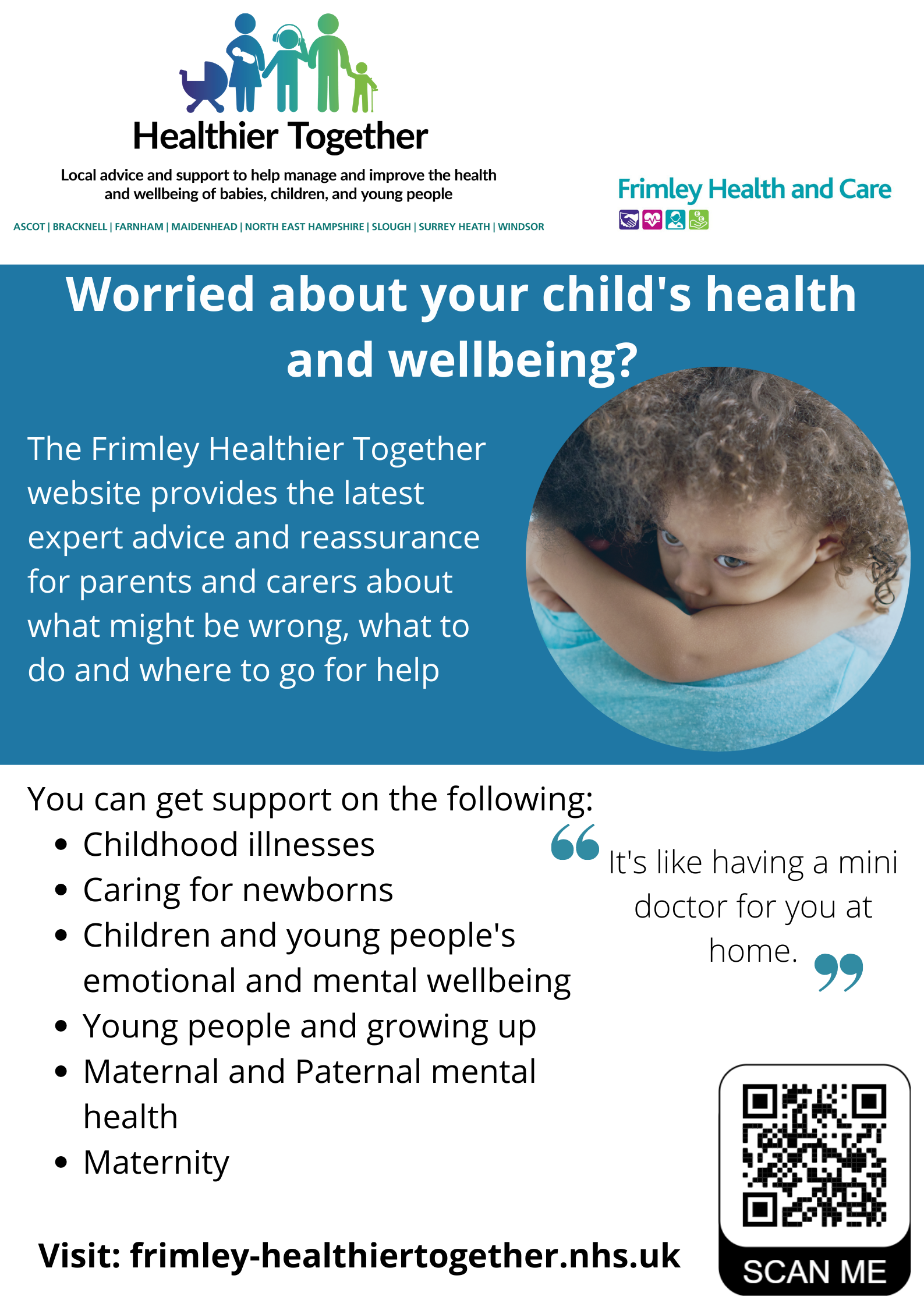 Worried about your child's health and wellbeing?